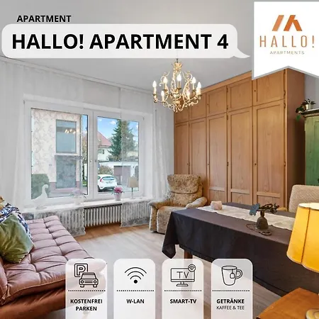 Tolle Zweiraum-ferienwohnung In Bester Lage L Innenstadtnaehe L 1 Minute Zum Bahnhof L Tv L Free-wlan L Keine Kueche L Willkommen Im Hallo!-apartment 4 * Bad Wörishofen